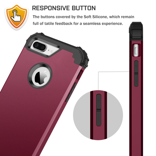Für iPhone 8 Plus iPhone 7 Plus Stoßfest Hart Robust Schutzhülle Cover - Bild 6 von 44