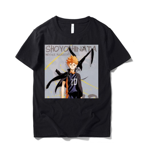 Haikyuu!! Hinata Shoyo Bedruckte Unisex T-Shirts 100% Baumwolle - Bild 1 von 5
