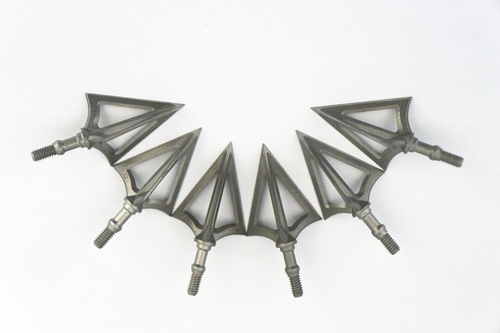 6PCS Hunting Broadheads 100 Grain Stainless Steel 3-Blade Integral Forming Tips - Picture 8 of 9