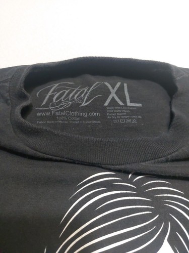 Camiseta Vintage FATAL Ropa Tintada Dama Tatuajes Talla XL Gráfico Y2K - Imagen 8 de 14