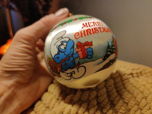 3 Piezas De Colección 🎄 - Colección Pitufo - Adornos Irrompibles de Satén Navidad - Imagen 8 de 10