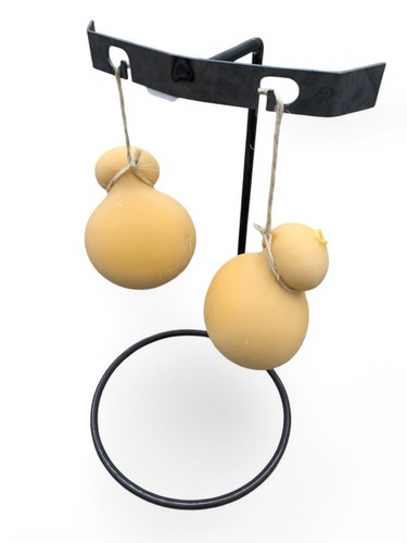 Supporto per Caciocavallo Fuso in Ferro Alto 55 cm Diametro 33 cm per Barbecue - Foto 5 di 12