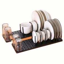 Kitchen Cabinet Plate Storage Artifact Countertop Dishes Drain Rack Drawer