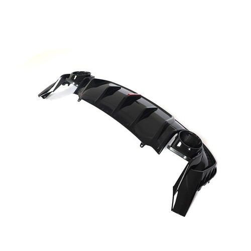 For Audi Q3 S-Line 2021-2022 Gloss Black Rear Bumper Diffuser Lip Exhaust Tip - Picture 13 of 18