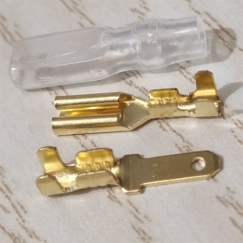 150pcs Female Male 2.8mm Spade Terminals Crimp Wire Connector Insulating Sleeve - Picture 2 of 9