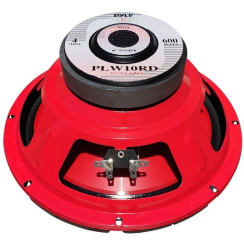 PYLE RED LABEL PLW10RD altoparlante 25,00 cm 600 watt max auto 250 mm 10" - Foto 3 di 10