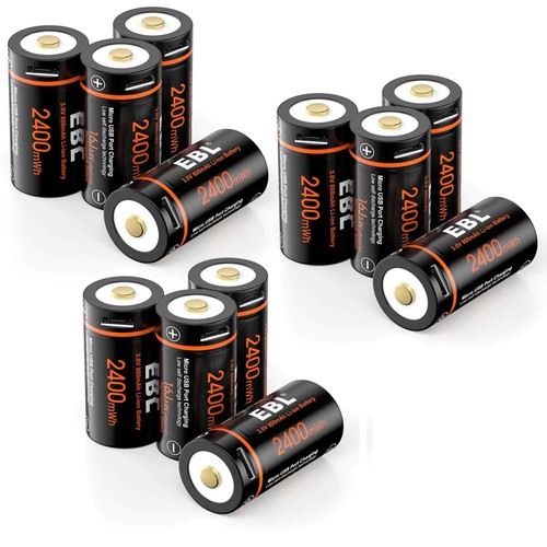 EBL 3V CR123 16340 USB Rechargeable Li-ion Batteries w/ Charger for Camera Lot - Picture 16 of 19