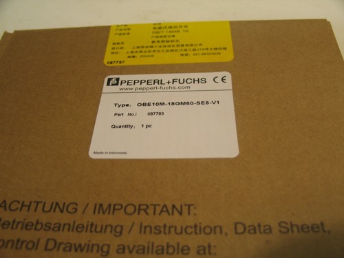 SENSORE FOTOELETTRICO NUOVO CON SCATOLA PEPPRL & FUCHS OBE10M-18GM60-SE5-V1 10M DIS10-30V P4313 - Foto 2 di 5