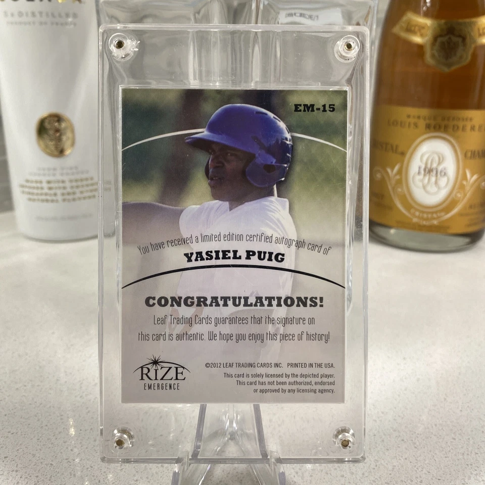 Rize Draft Emergence 2012 azul/25 Yasiel Puig #EM-15 Foto 2 de 2