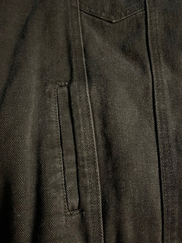 AMP Junior Womens Black Denim Jacket Leopard Sherpa Lining From Sears Sz XL NWT - Bild 7 von 9