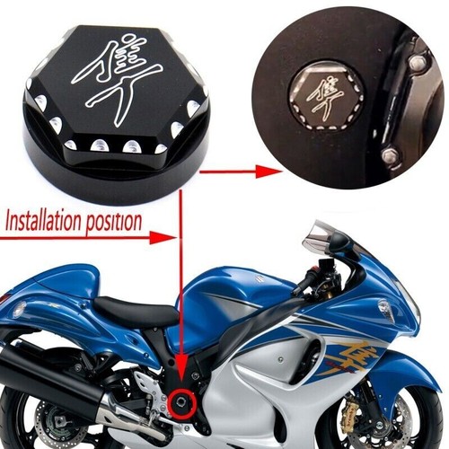 Swingarm Bolt Frame Motor Cover Plugs Cap For SUZUKI HAYABUSA GSX1300R 1999-2022 - Picture 9 of 9