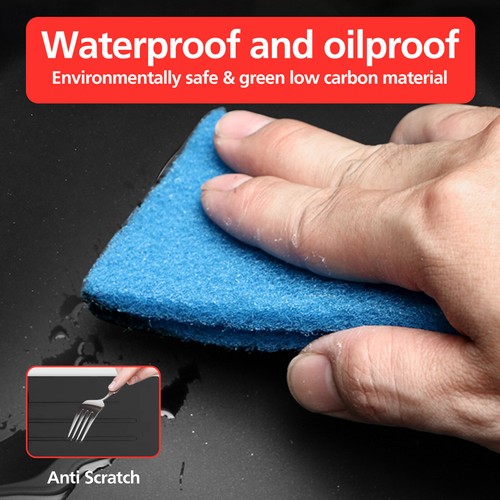 1160x500mm Black Granite Stone Drainer Board Overflow Kitchen Sink Double Basin - Picture 7 of 12