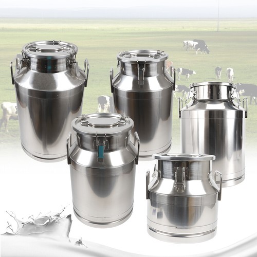 Cubo de leche de acero inoxidable cubo de almacenamiento cubo transferencia de material 20-60L - Imagen 3 de 36