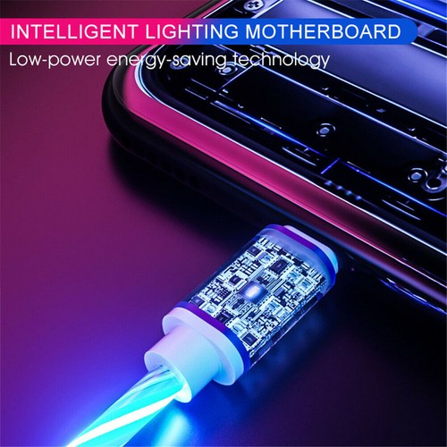 LED Fast Charging USB Charger Cable For iPhone 14 13 12 11 Pro Max XS XR X 8 7 6 - Picture 11 of 19