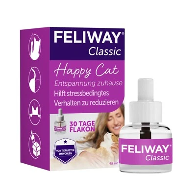 FELIWAY Classic Katze Beruhigung Flacon 1 Monats-Nachfüllflakon 48ml Kratzen