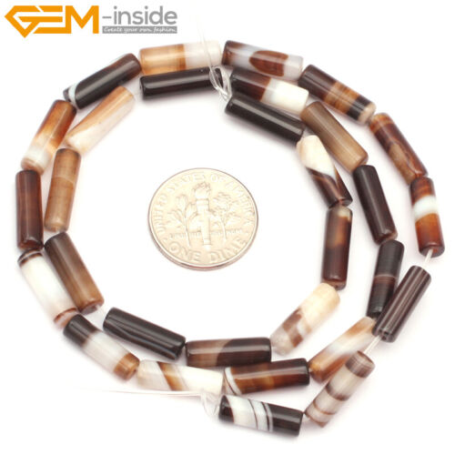 4x12mm Natural Tube Cylinder Stone Column Beads For Jewerly Making 15" Wholesale - Picture 77 of 87