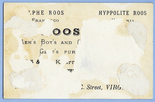 RARE ROOS BROTHERS VTC SAN FRANCISCO'S LEADING MEN'S CLOTHIERS 1880s COINS SERIE - Bild 2 von 2