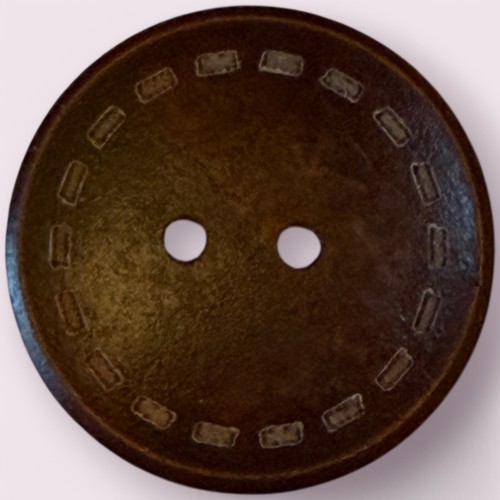 Brown wooden Buttons With Stitch Design 9mm To 25mm Knitting Sewing 2 Hole - Picture 22 of 28