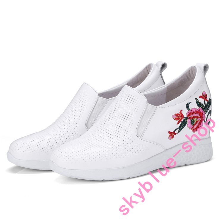 2018 Ladies Brogue Floral Embroidery Hidden Wedge High Heels Heels Heels shoes Creppers Hot e440c7 2018 Ladies Brogue Floral Embroidery Hidden Wedge High Heels Heels Heels shoes Creppers Hot e440c7