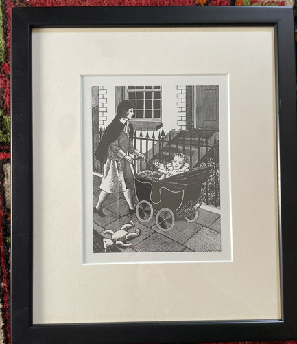 TIRZAH GARWOOD "The Cousin" - Ltd Ed Framed woodcut engraving - Eric Ravilious - Picture 2 of 5