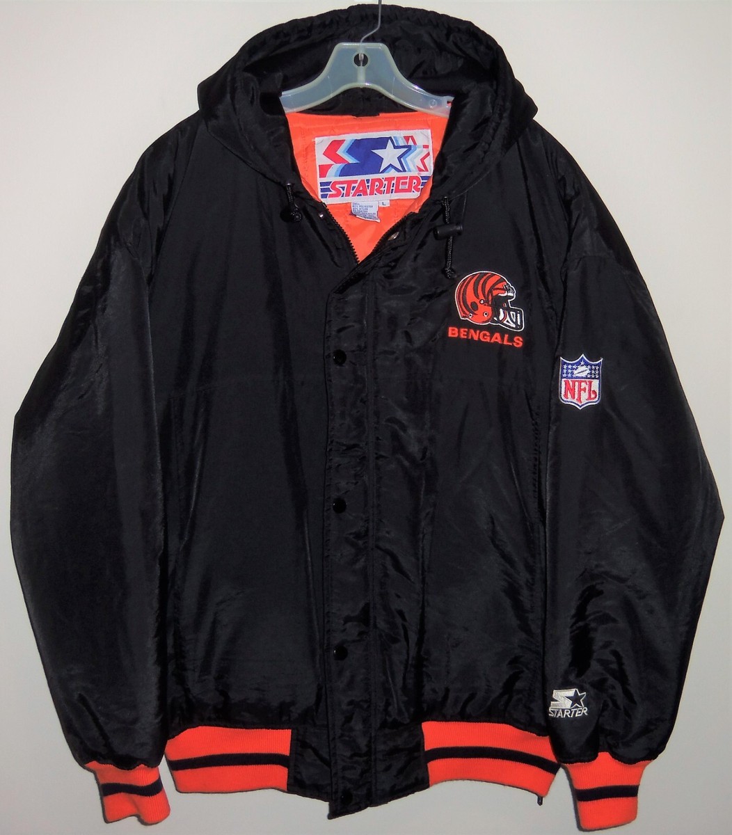 VINTAGE 90's CINCINNATI BENGALS NFL THROWBACK STARTER PARKA VINTAGE 90's CINCINNATI BENGALS NFL THROWBACK STARTER PARKA