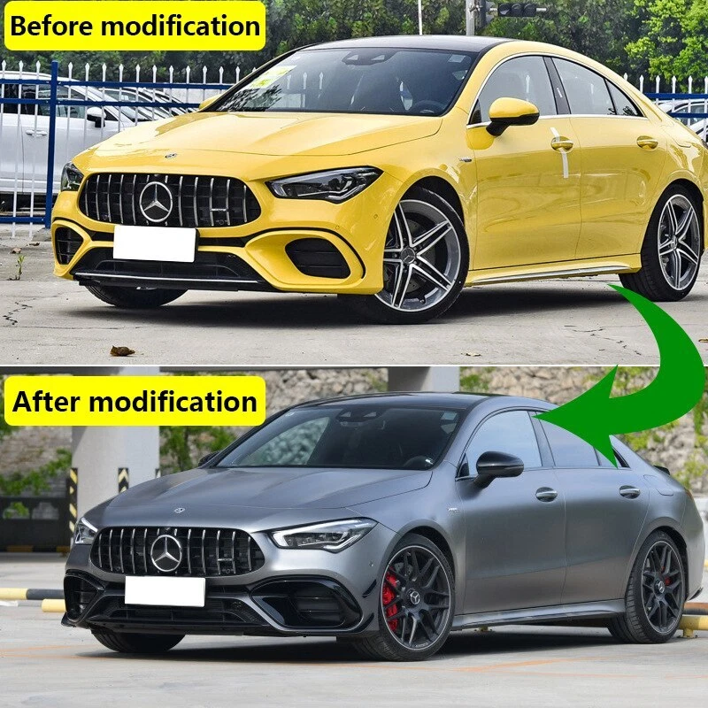 L+R Front Bumper Lip Spoiler For Mercedes Benz CLA Class C118 W118 AMG CLA45 - Image 3 of 4