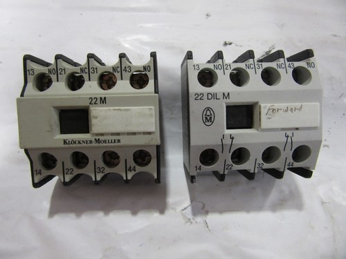 (2) Contacto auxiliar Klockner Moeller 22DILM 16A 600V ¡¡¡En muy buena condición!!! Envío gratis - Imagen 1 de 3