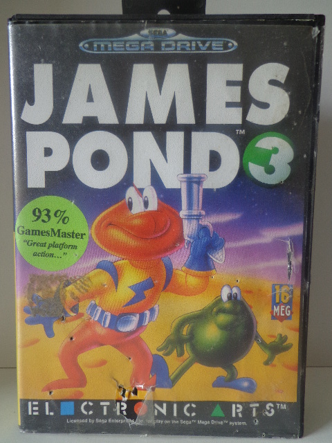James Pond 3 Operation Starfish SEGA Mega Drive 16-Bit PAL OVP/OHNE ANLEITUNG
