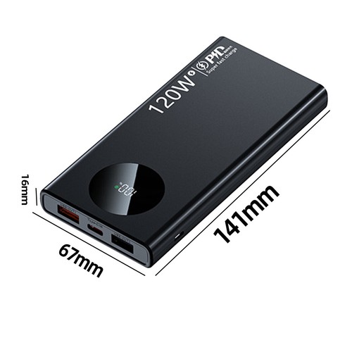 USB Portable Power Bank 120W 10000mAh Battery Pack Super Fast Charging For Phone - Picture 5 of 16