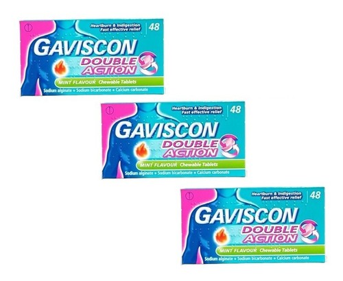 Gaviscon Double Action Mint Flavour Chewable 48 Tablets - Picture 8 of 8