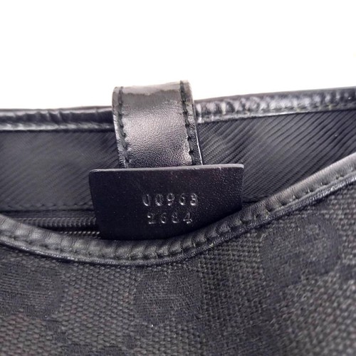 GUCCI Jackie One-Shoulder Bag Canvas/Leder schwarz - Bild 13 von 13