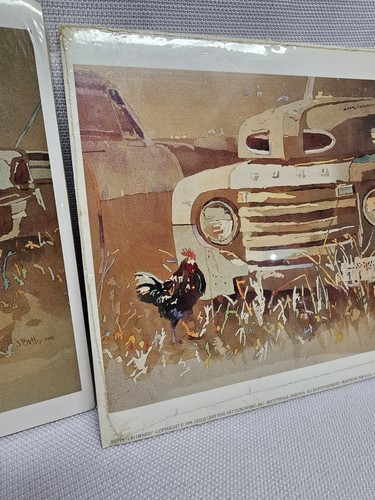 Judi Betts Chicken and Classic Cars Art Prints "Fins And Feathers" "Oh Henry" - Picture 8 of 13