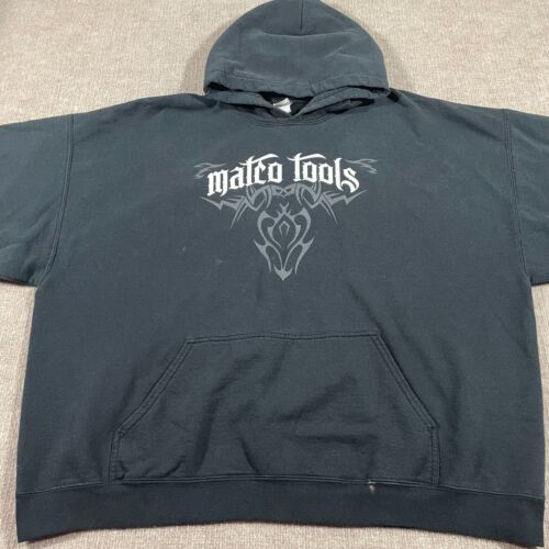 Matco Tools Pullover Hoodie Herren XXL Faded Black Distressed Grafik Y2K Grunge - Bild 5 von 12