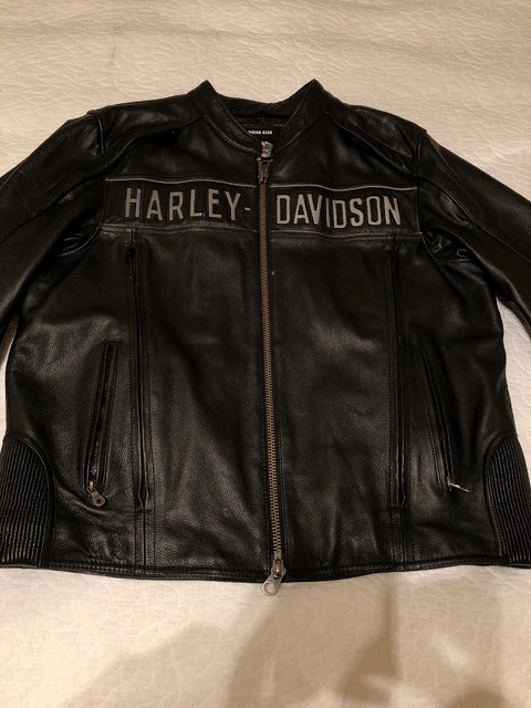 Harley Davidson Road Warrior 3 In 1 Reflective Leather Riding Jacket Men S 4xl