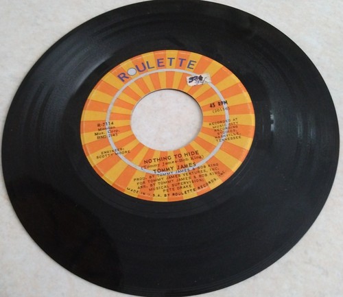 Tommy James Nothing To Hide 1971 Roulette R-7114 Rock VG - Picture 3 of 4