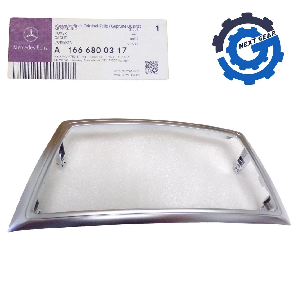 Nuevo bisel de radio cromado Mercedes Benz para 2012-2023 GLE63 AMG S 1666800317 Foto 2 de 2