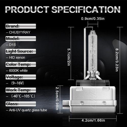 For Chevy Impala 2014-2019 6000K Xenon HID Headlight Bulbs High / Low Beam - Picture 12 of 13