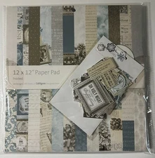 Kaisercraft 12 x 12 Scrapbook Paper Pad Frosted with Die Cut Shapes