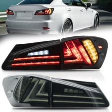 2*VLAND Smoked LED Tail Lights For LEXUS 2006-2015 IS250 IS350 IS350 IS200d IS F