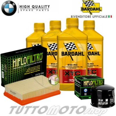 BARDAHL - HIFLO - NGK Tagliando BMW R 1250 GS 2019 2020 2021 2022 / Kit Olio Bardahl XTC Filtri