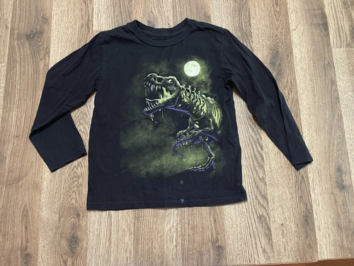 PLACE Shirt, Boy's Size 5, Black, T-REX Dinosaur Print - Picture 1 of 9