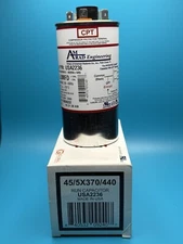AmRad USA2236 Run Capacitor 45+5 uF MFD 370 / 440 Volt Made in USA 45/5x37/440