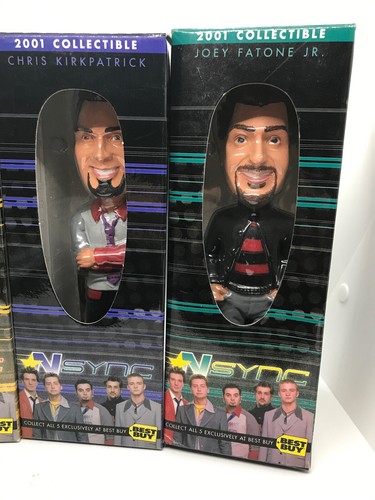 NSYNC 2001 Collectible Best Buy Bobble Heads Full Band Set  - Picture 4 of 12