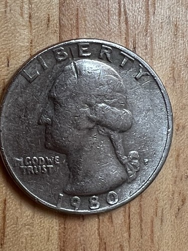 RARE 1980 QUARTER DOLLAR Coin Error - Picture 4 of 23