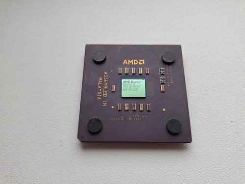 CPU AMD Duron 600 650 700 750 800 850 900 950 1000 1100 1200 1300 vintage dorada - Imagen 14 de 69