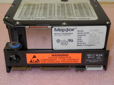 MAXTOR XT-4380E 380MB 5.25 MAXTOR XT-4380E 380MB 5.25