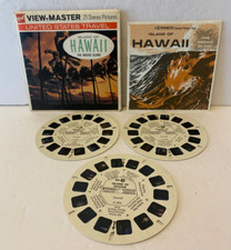 VIEW-MASTER vintage SET of 3 REELS Island of Hawaii GAF Packet A 127
