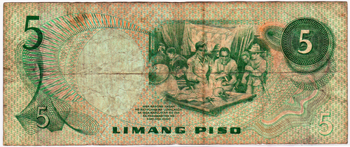 Mazuma *F2041 Pilipinas 1949 5 Piso RS465954 VF - Picture 2 of 2