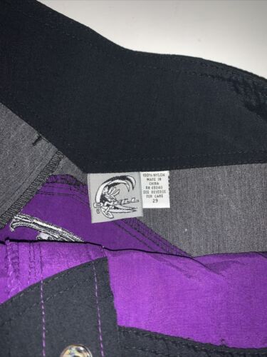 Deadstock NWT Vintage Oneill Swim Trunks Shorts Spellout USA Made SZ 29 Purple - Picture 3 of 6