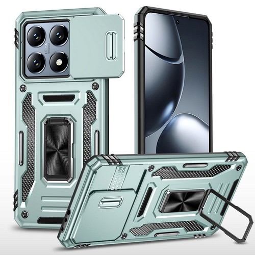 Funda Carcasa Soporte Anillo Cámara Deslizable Para Xiaomi 14T Pro 14C Redmi Note 13 12 11 - Imagen 12 de 15